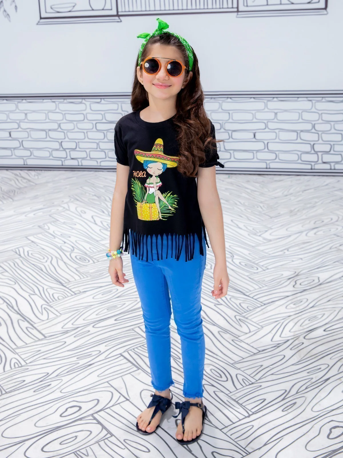Girl's Black Top - EGTK21-003 - Image 3