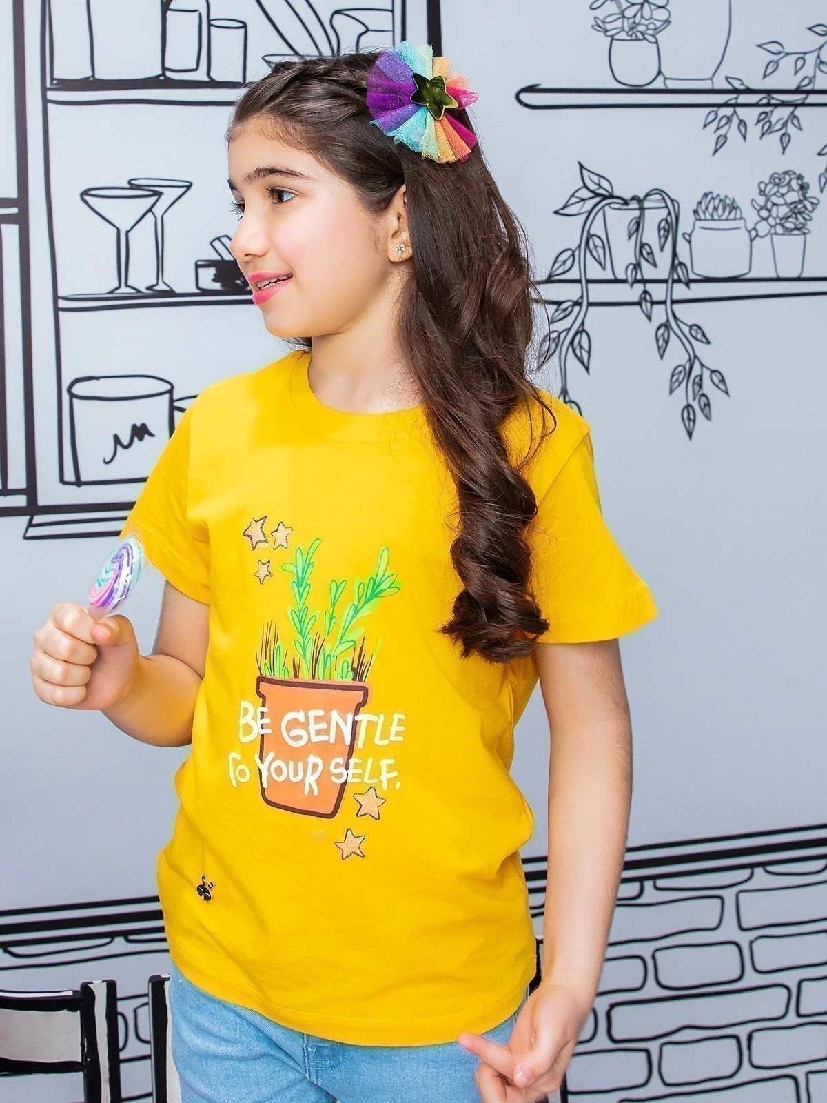 Girl's Mustard Top - EGTK21-004 - Image 5
