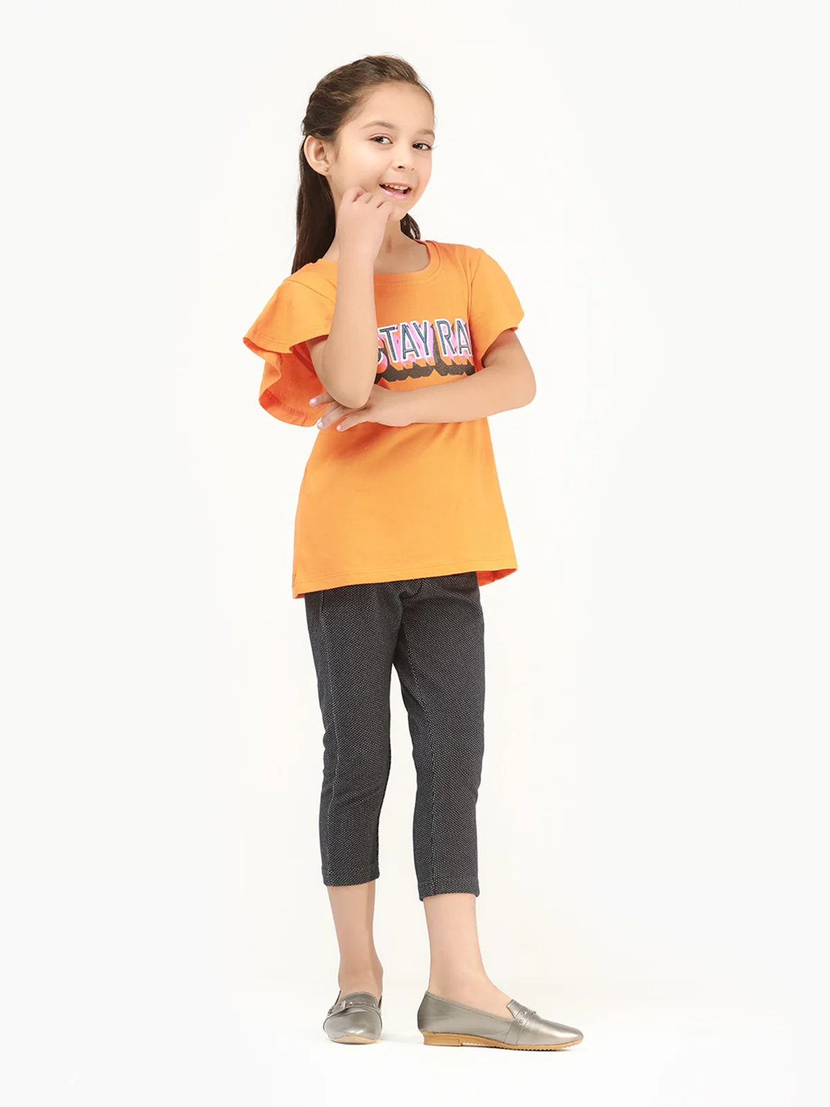 Girl's Orange Top - EGTK21-006 - Image 2