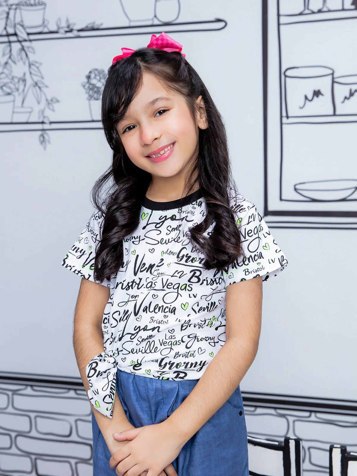 Girl's White Top - EGTK21-008 - Image 2