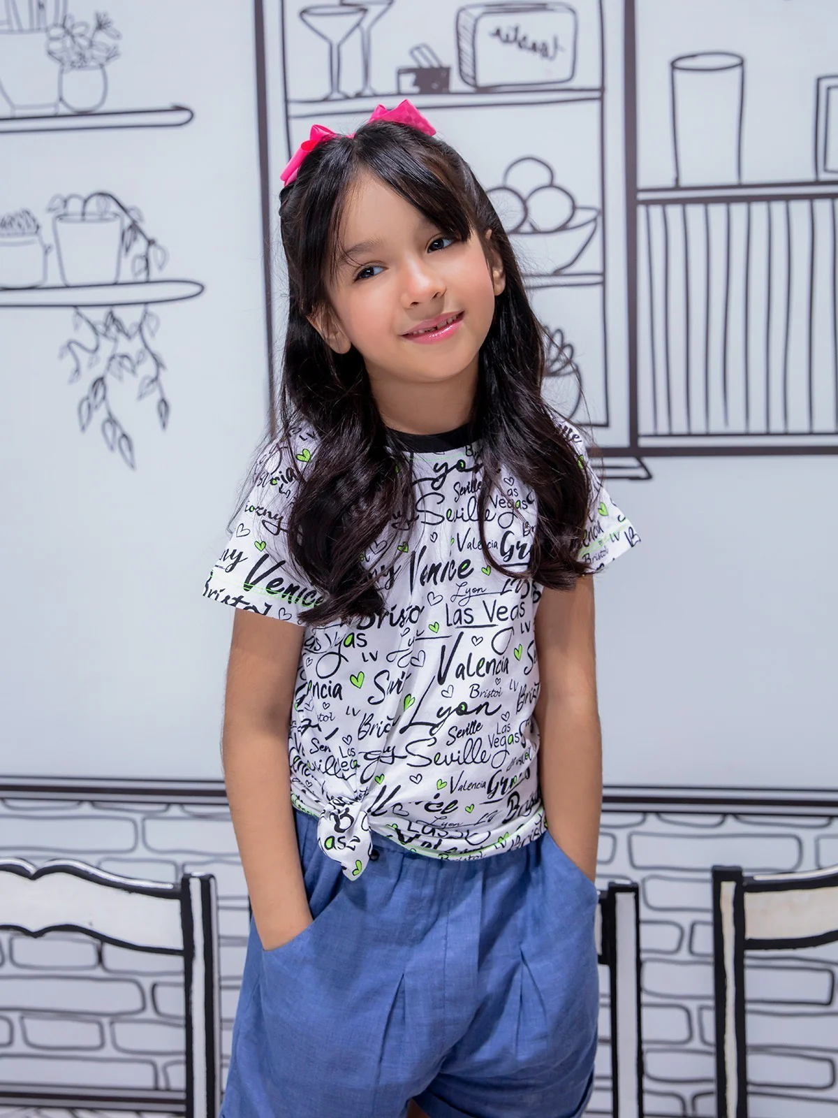 Girl's White Top - EGTK21-008 - Image 4