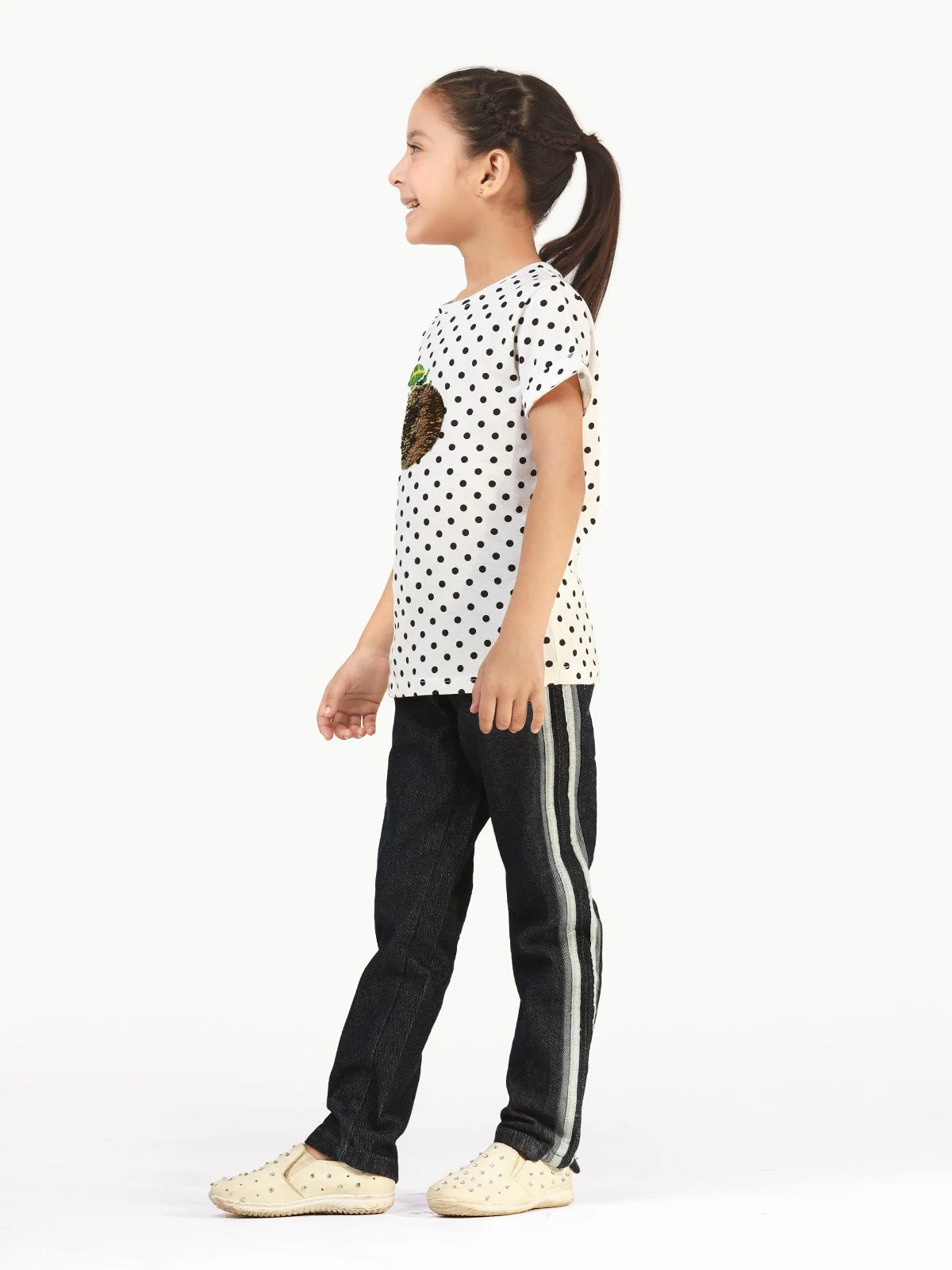 Girl's White Top - EGTK21-011 - Image 3