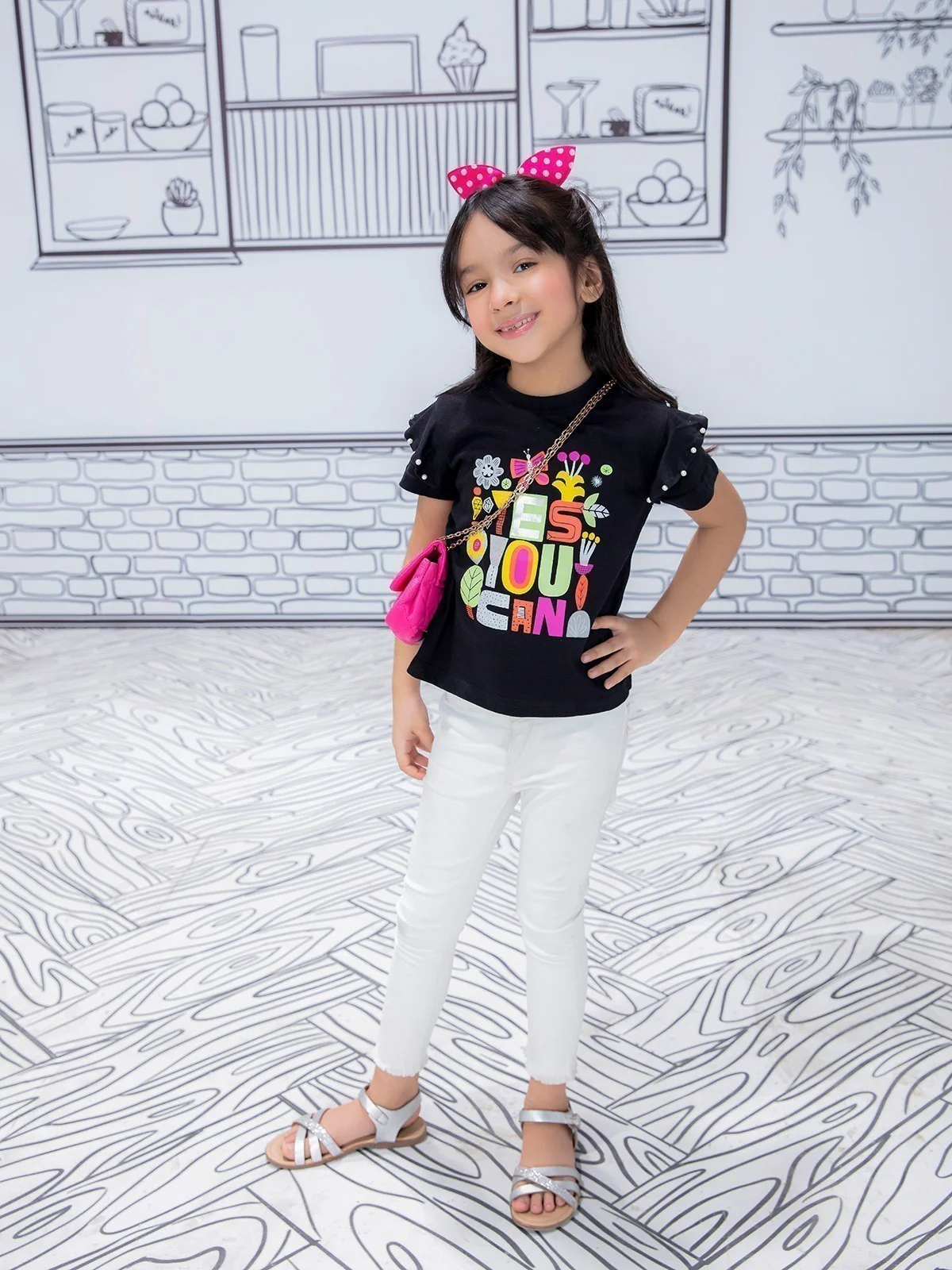 Girl's Black Top - EGTK21-015 - Image 3
