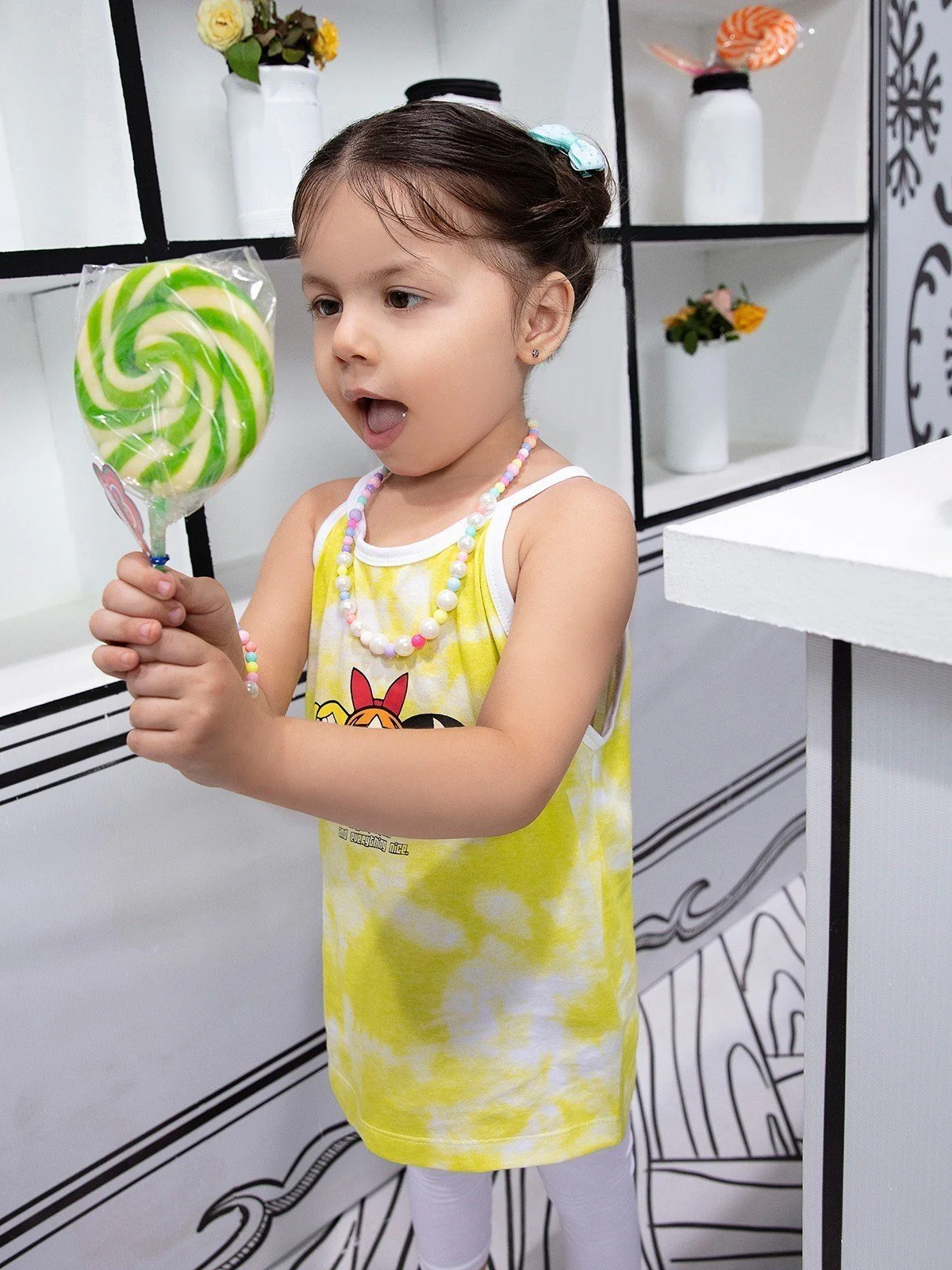 Girl's Lime Yellow Top - EGTK21-020 - Image 2