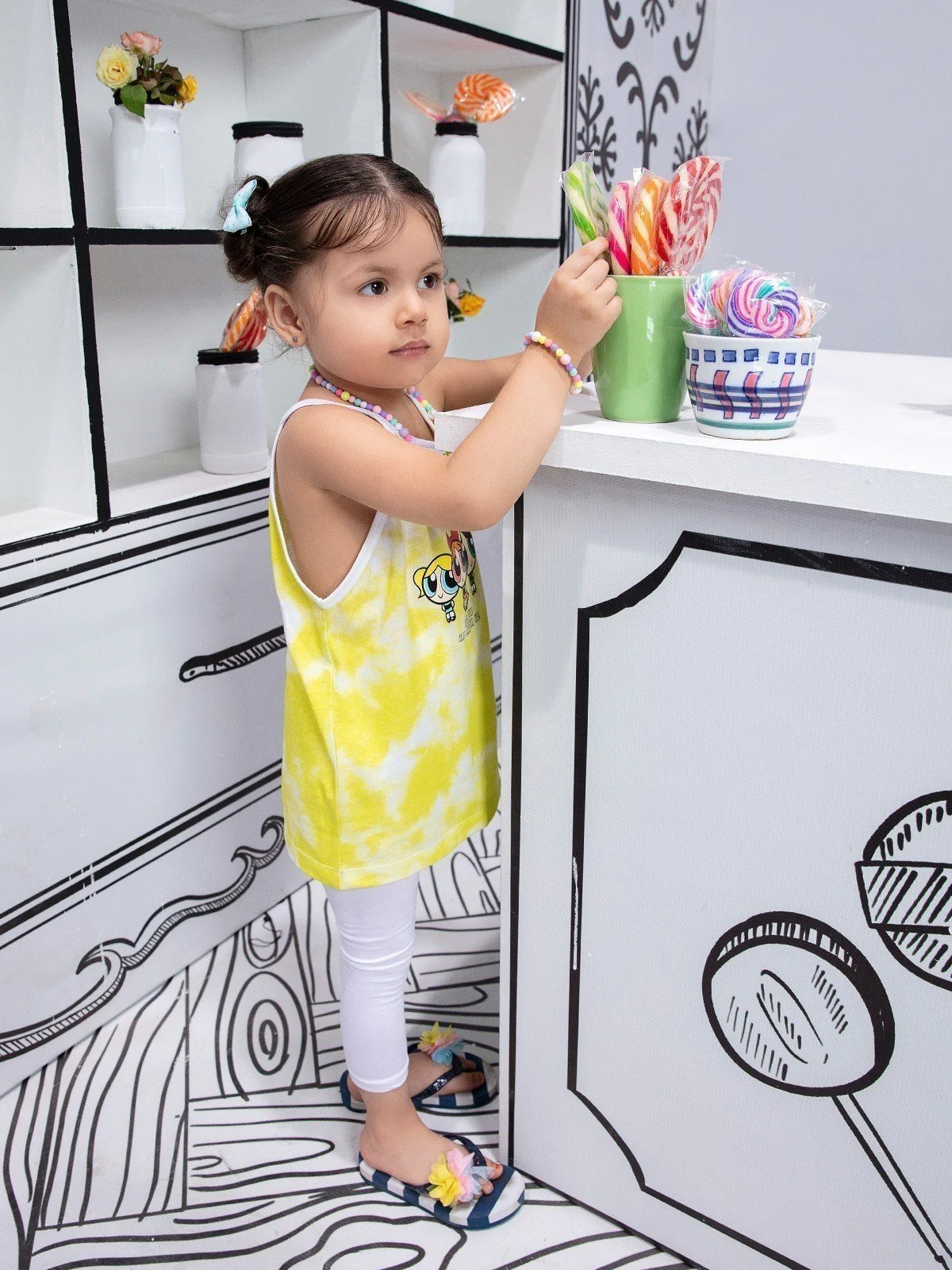 Girl's Lime Yellow Top - EGTK21-020 - Image 3