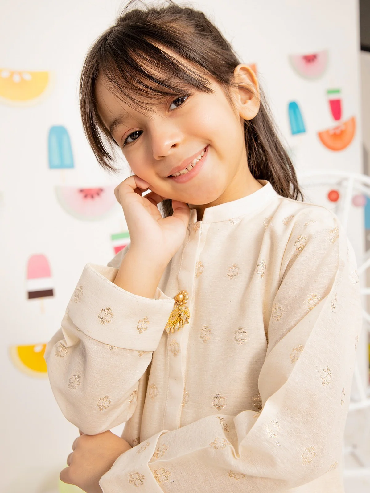 Girl's Light Beige Pret - EGTK21-70269 - Image 2