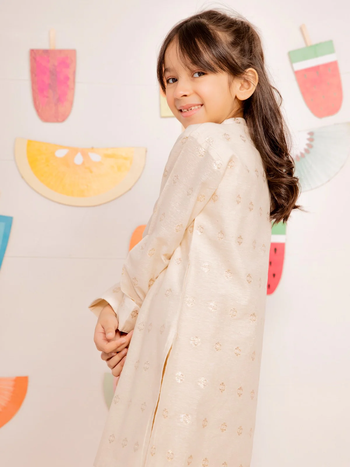 Girl's Light Beige Pret - EGTK21-70269 - Image 3