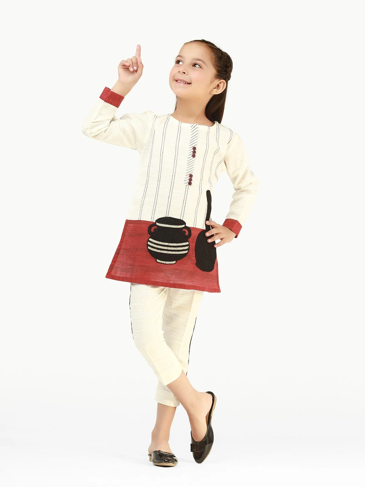 Girl's White Pret - EGTKE20-70233 (2-Pcs) - Image 2