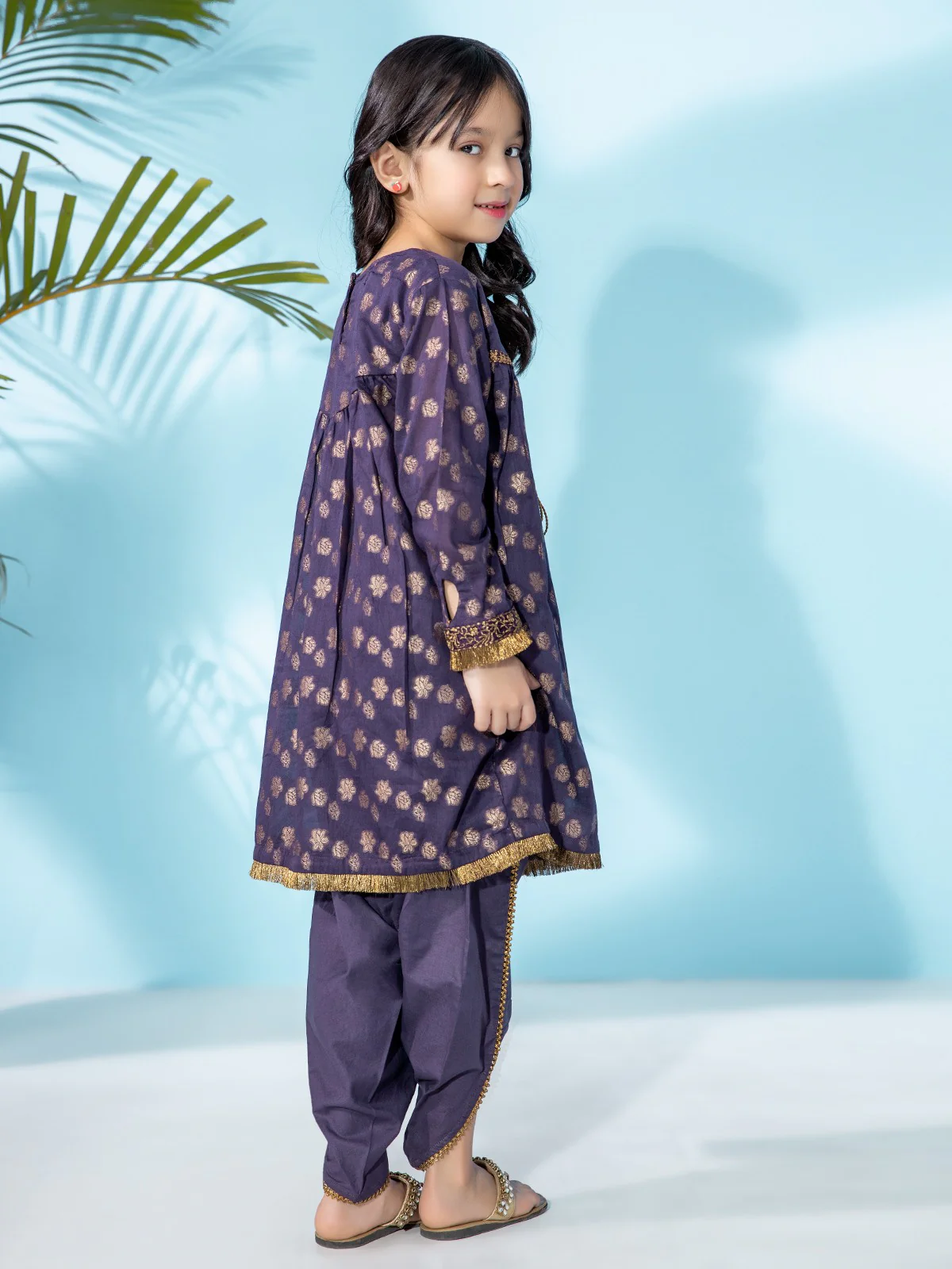 Girl's Dark Purple Pret - EGTKE21-70261 (2-Pcs) - Image 2