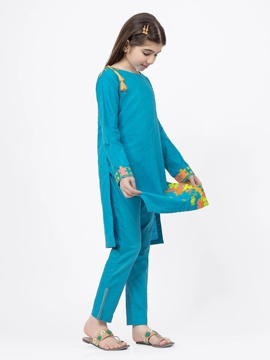 Girl's Bright Blue Pret - EGTKE21-70274 (2-Pcs) - Image 4