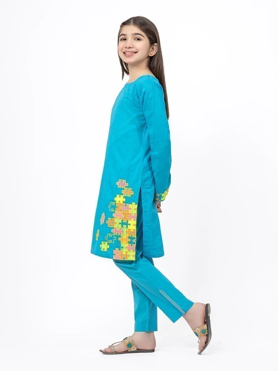 Girl's Bright Blue Pret - EGTKE21-70274 (2-Pcs) - Image 5