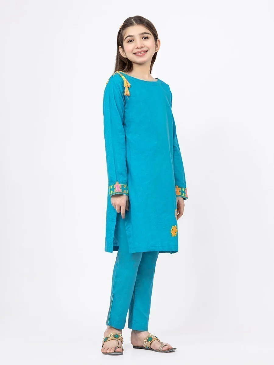 Girl's Bright Blue Pret - EGTKE21-70274 (2-Pcs) - Image 6
