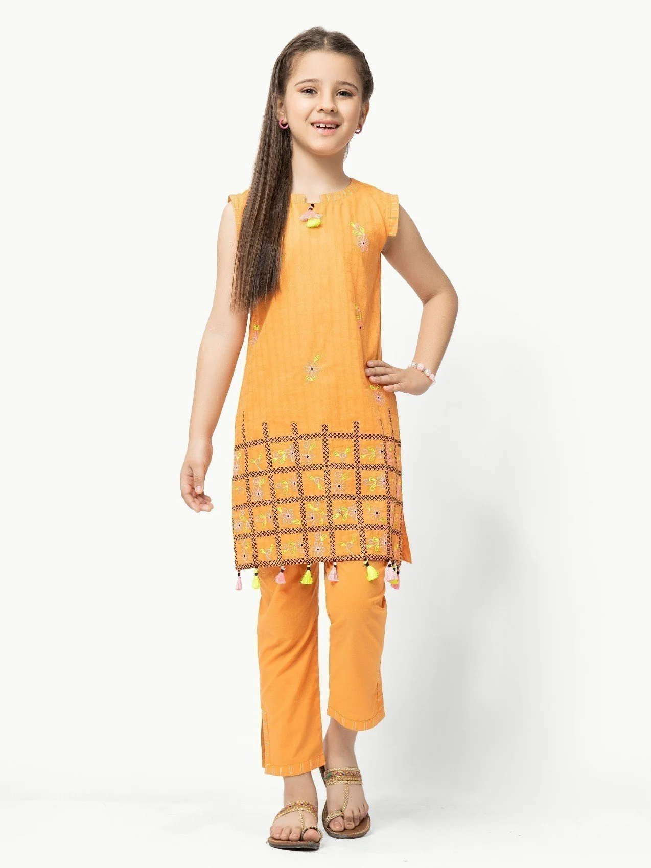 Girl's Orange Pret - EGTKE22-70265 (2-Pcs) - Image 6