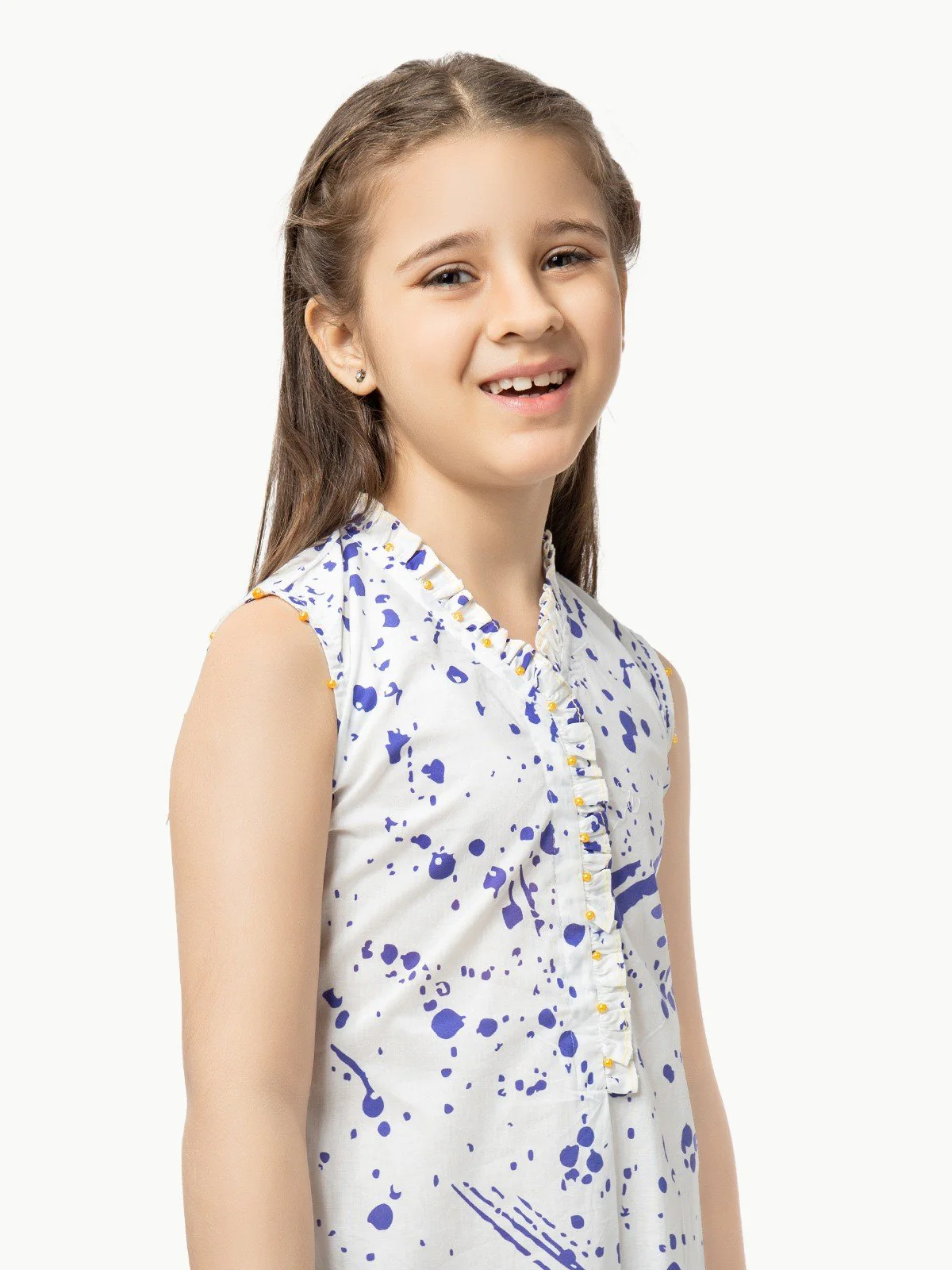 Girl's White & Blue Pret - EGTKE22-70280 (2-Pcs) - Image 2