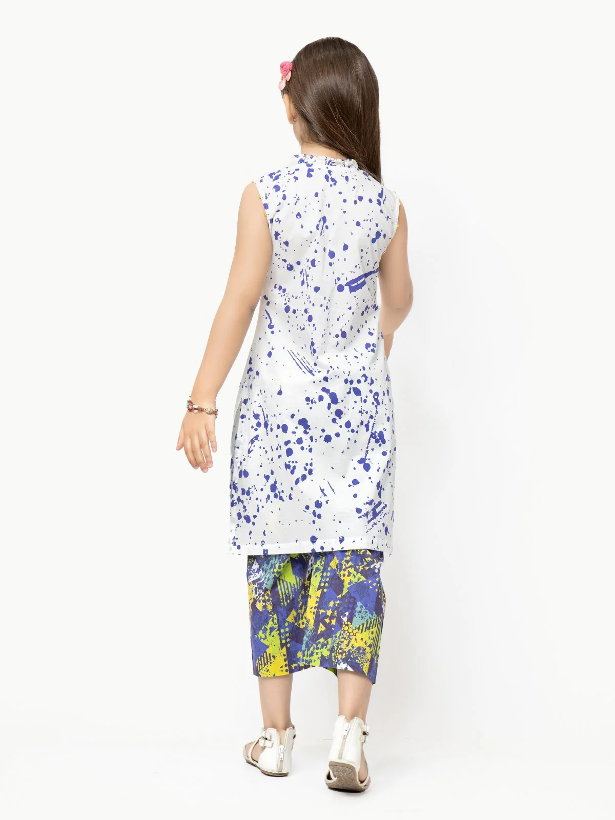 Girl's White & Blue Pret - EGTKE22-70280 (2-Pcs) - Image 5