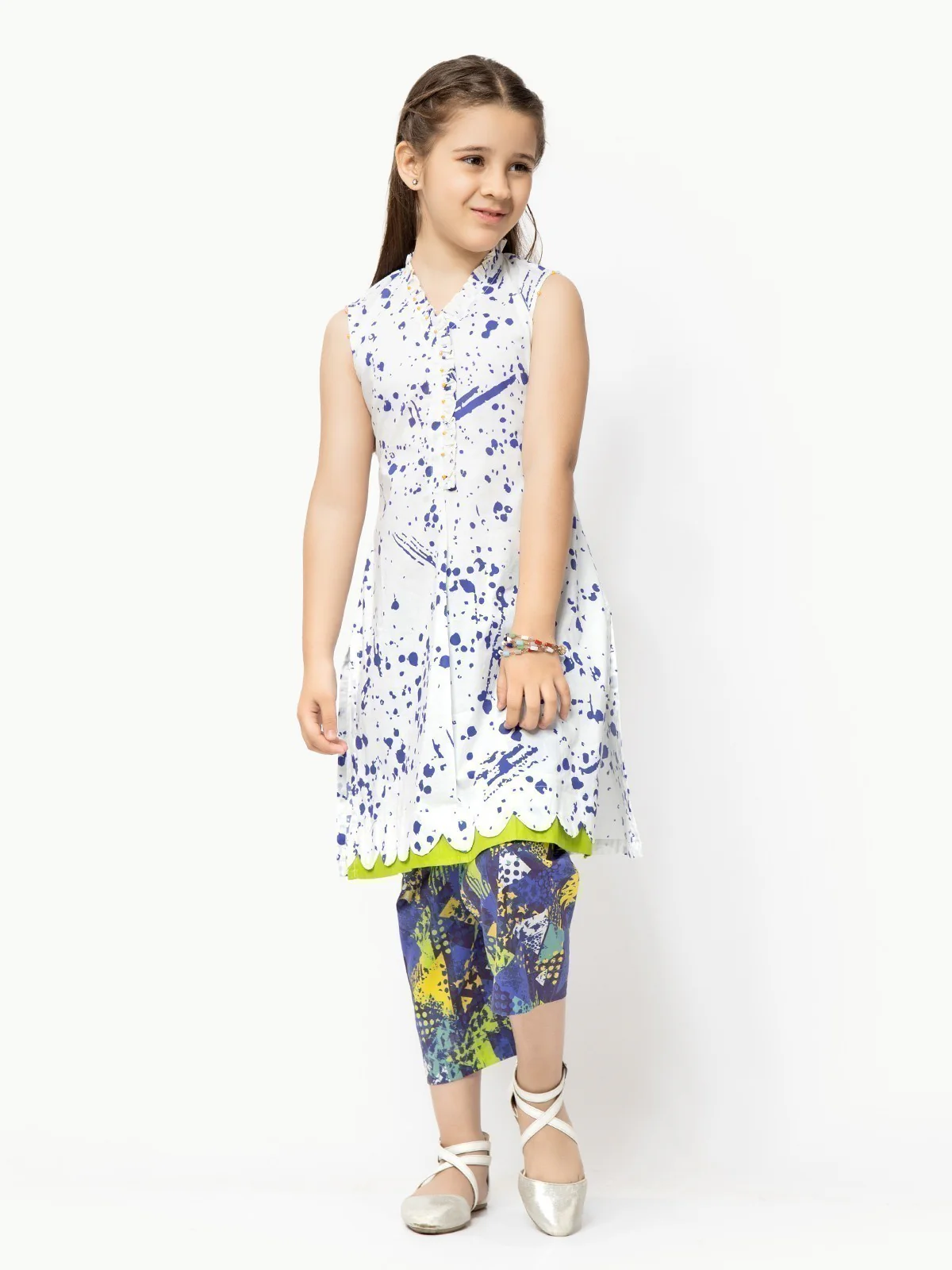 Girl's White & Blue Pret - EGTKE22-70280 (2-Pcs) - Image 6