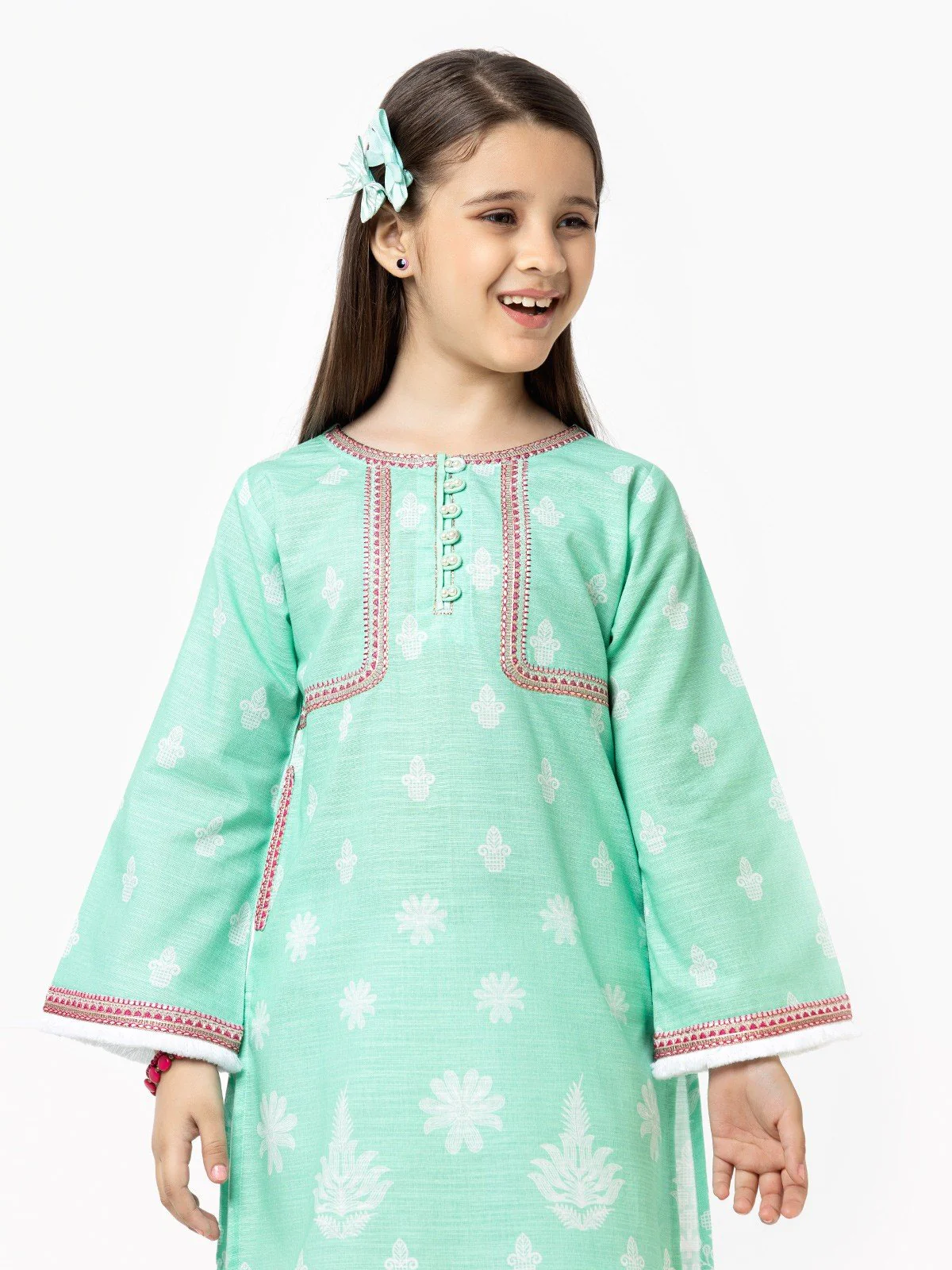 Girl's Light Green Pret - EGTKE22-70315 (2-Pcs) - Image 3