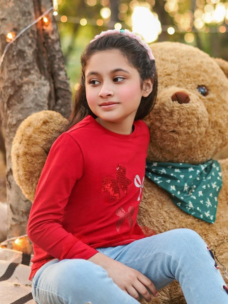 Girl's Red Top - EGTKF20-002 - Image 2