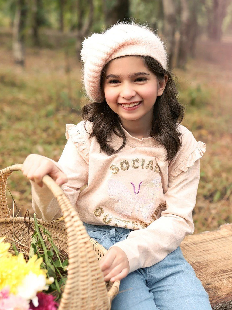 Girl's Peach Top - EGTKF20-005 - Image 3