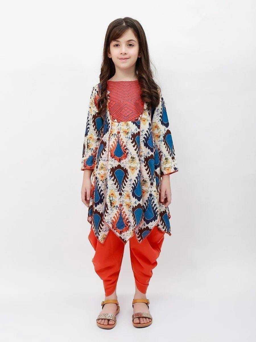 Girl's White Multi Pret - EGTKP20-70178 (2-Pcs)