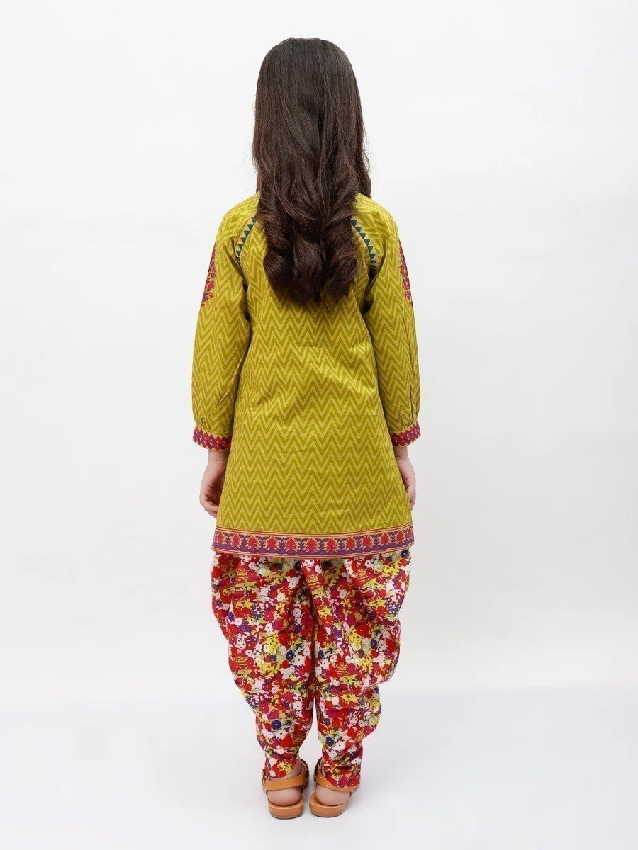 Girl's Bright Olive Pret - EGTKP20-70190 (2-Pcs) - Image 3