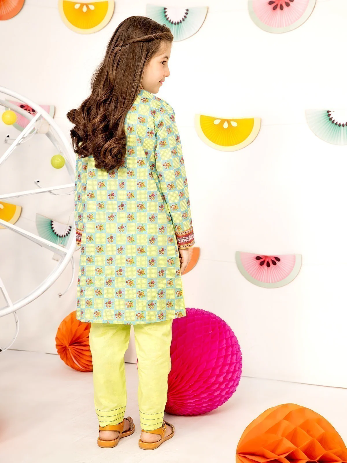 Girl's Light Green Pret - EGTKP21-70202 (2-Pcs) - Image 2