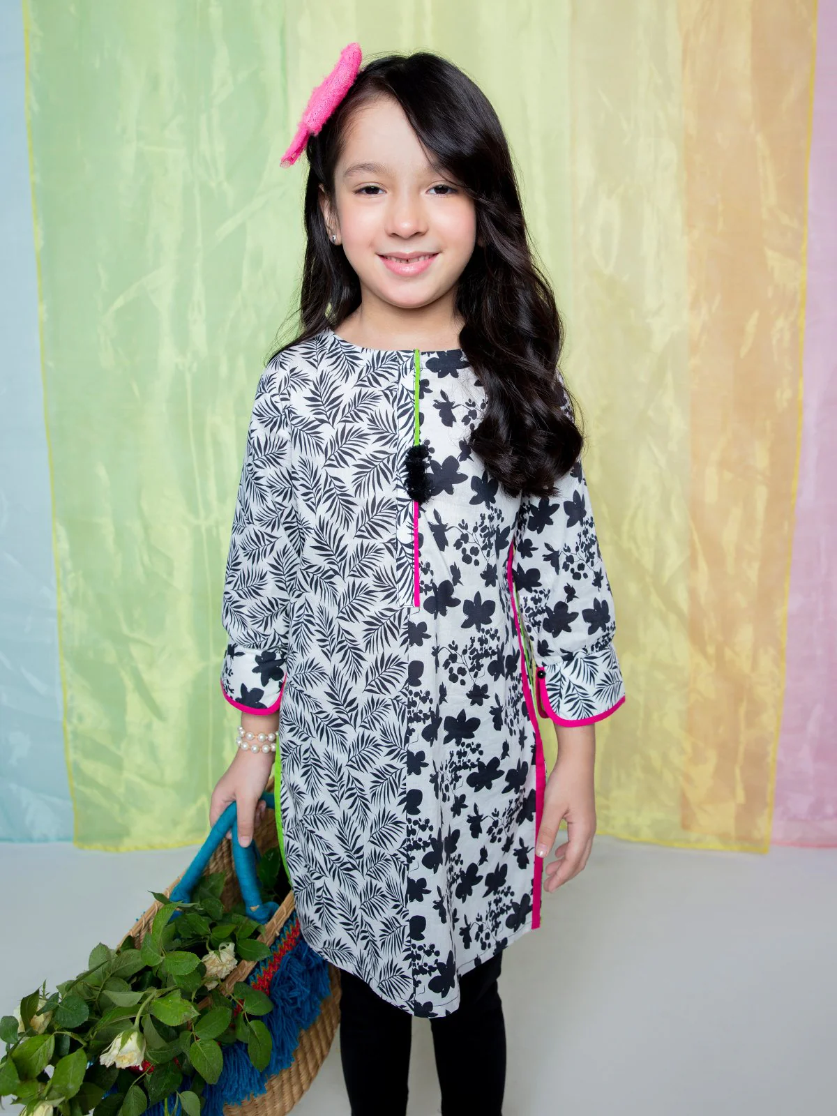 Girl's White & Black Pret - EGTKP21-70279 - Image 2