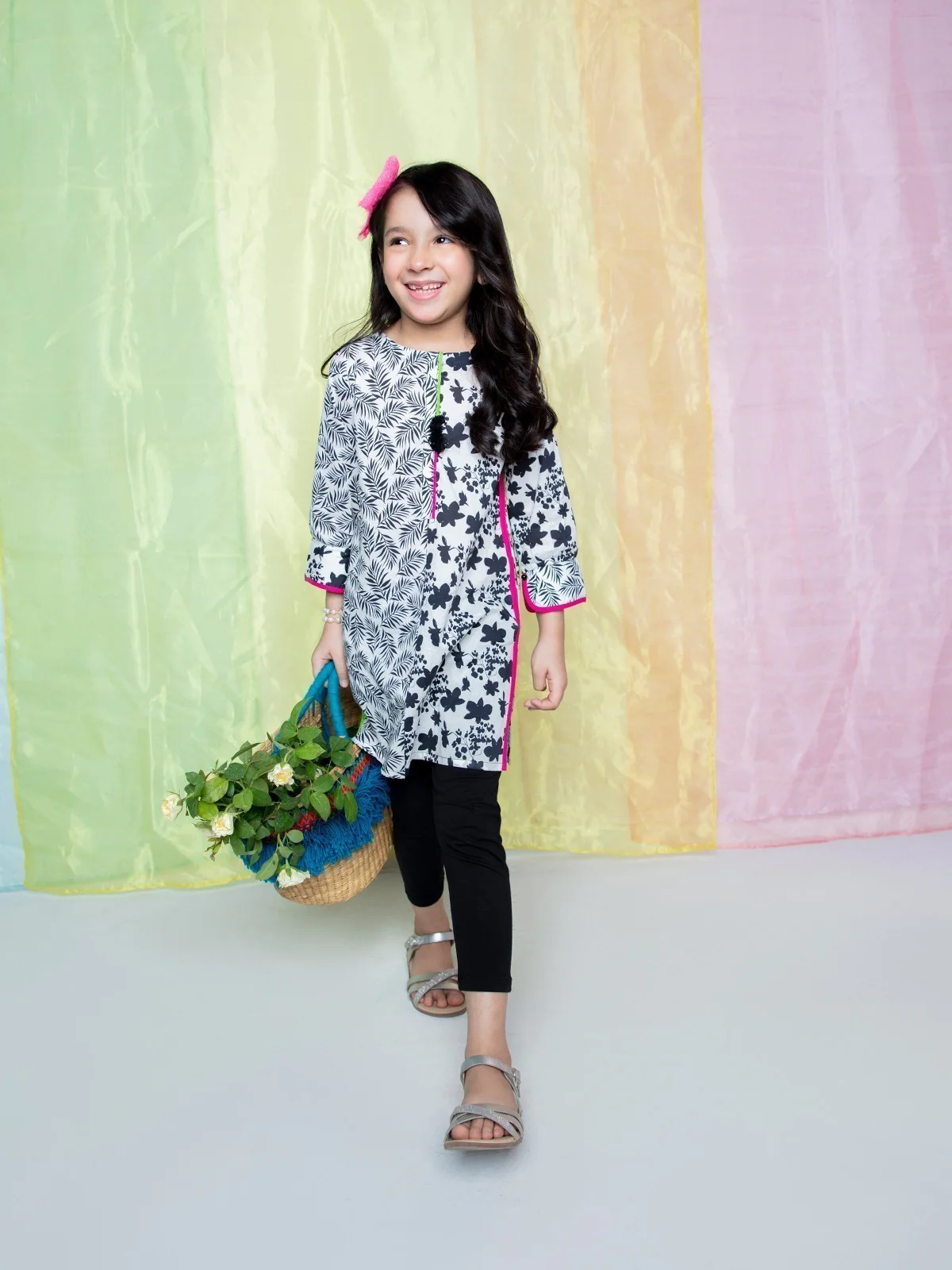 Girl's White & Black Pret - EGTKP21-70279 - Image 6