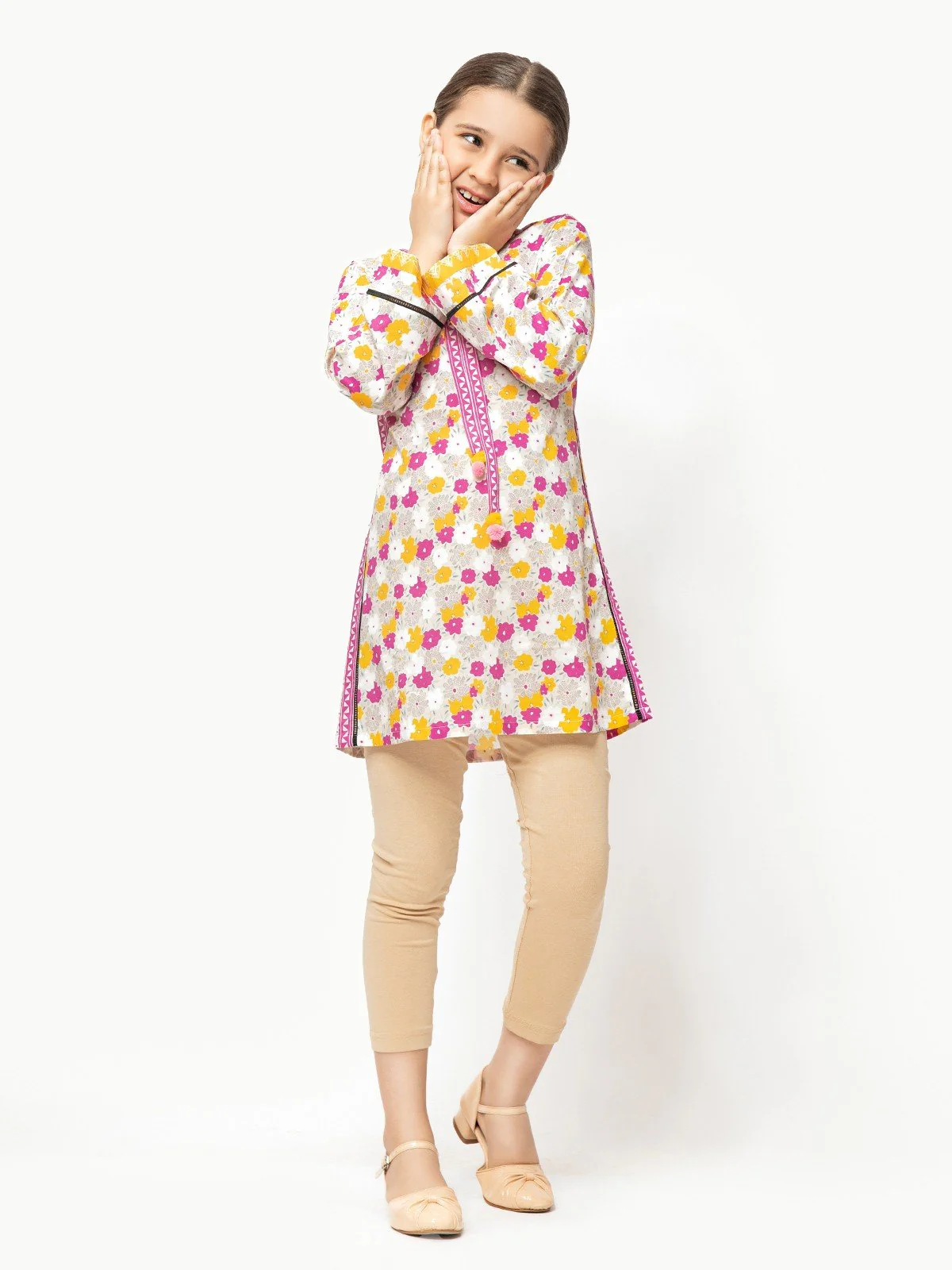 Girl's Beige Multi Pret - EGTKP22-70290 - Image 3