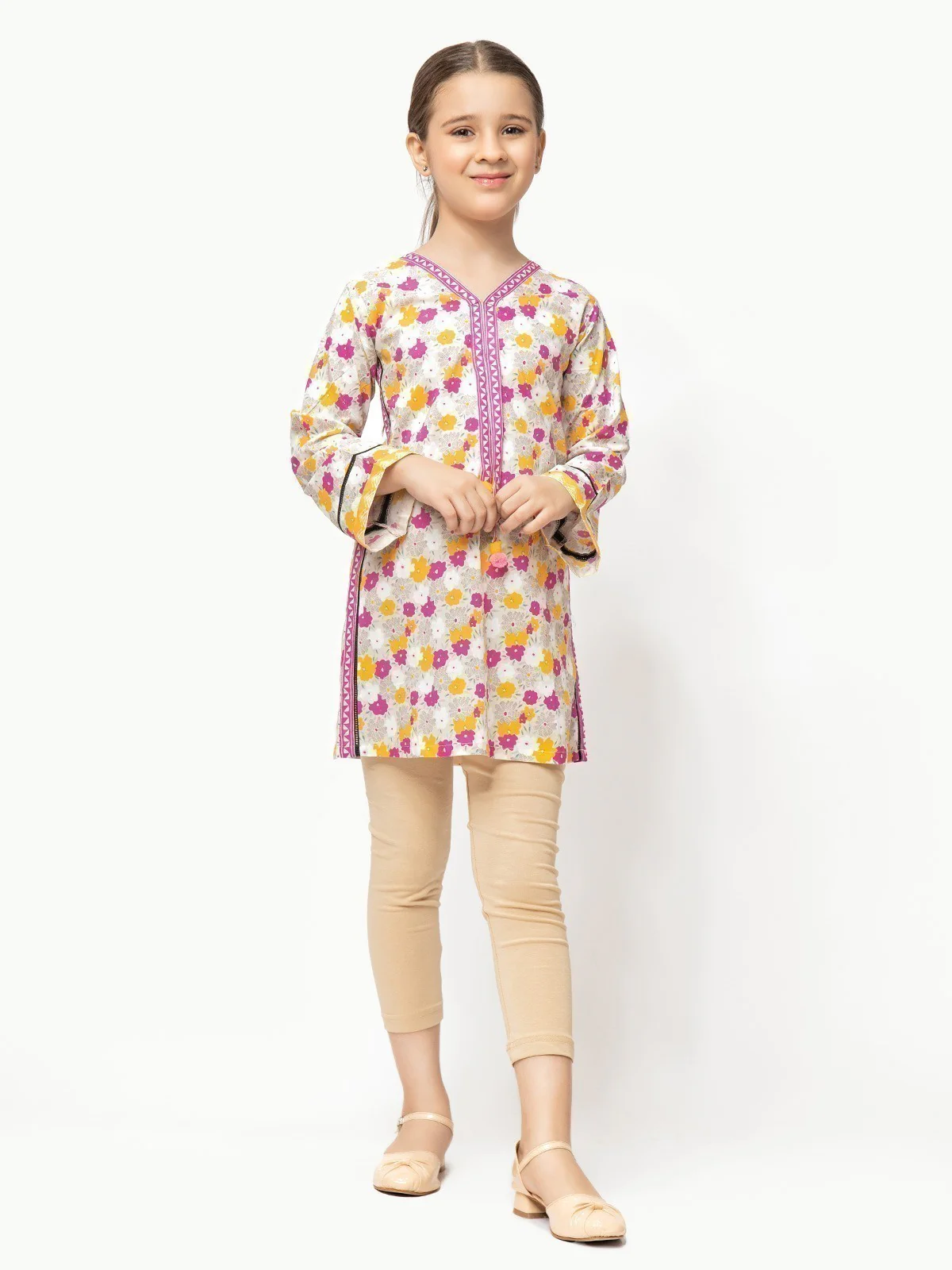 Girl's Beige Multi Pret - EGTKP22-70290 - Image 7
