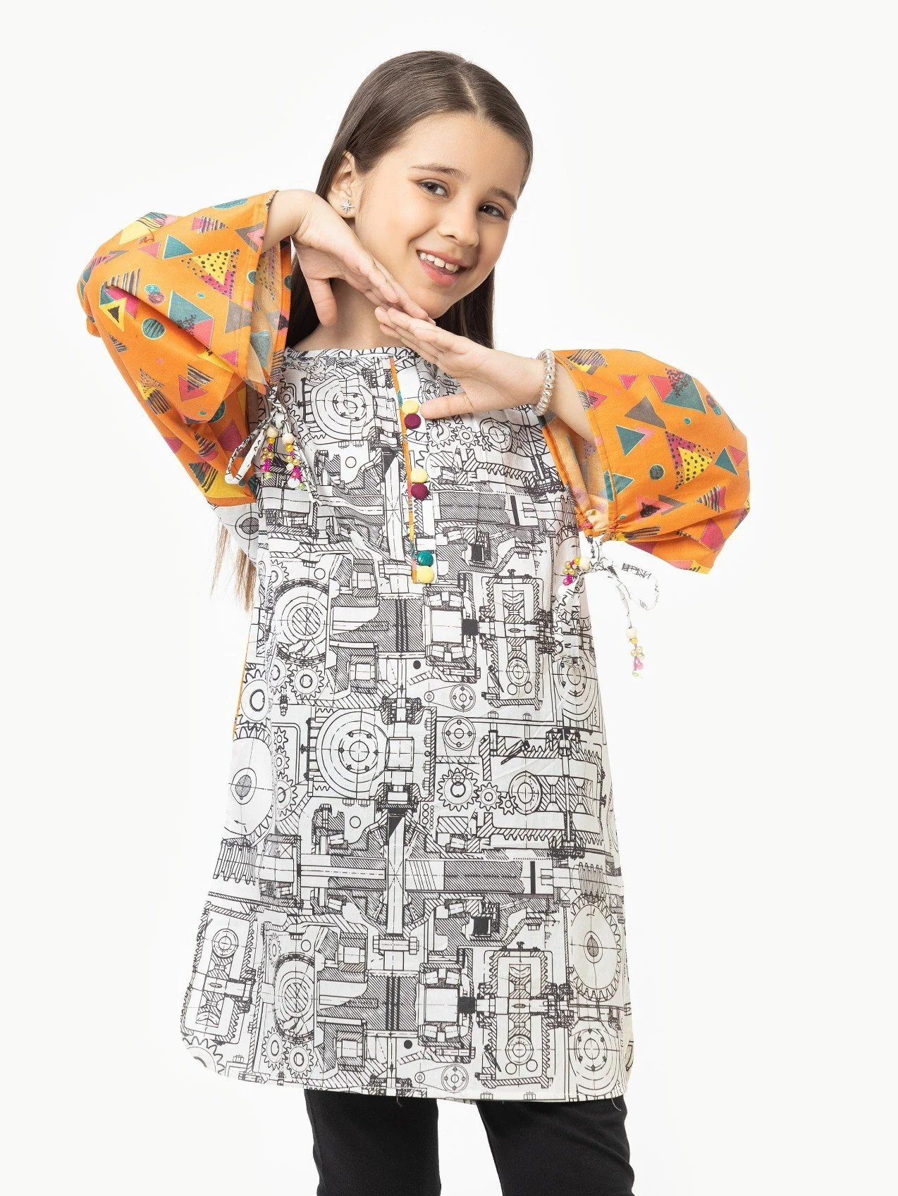 Girl's White & Black Pret - EGTKP22-70305 - Image 2