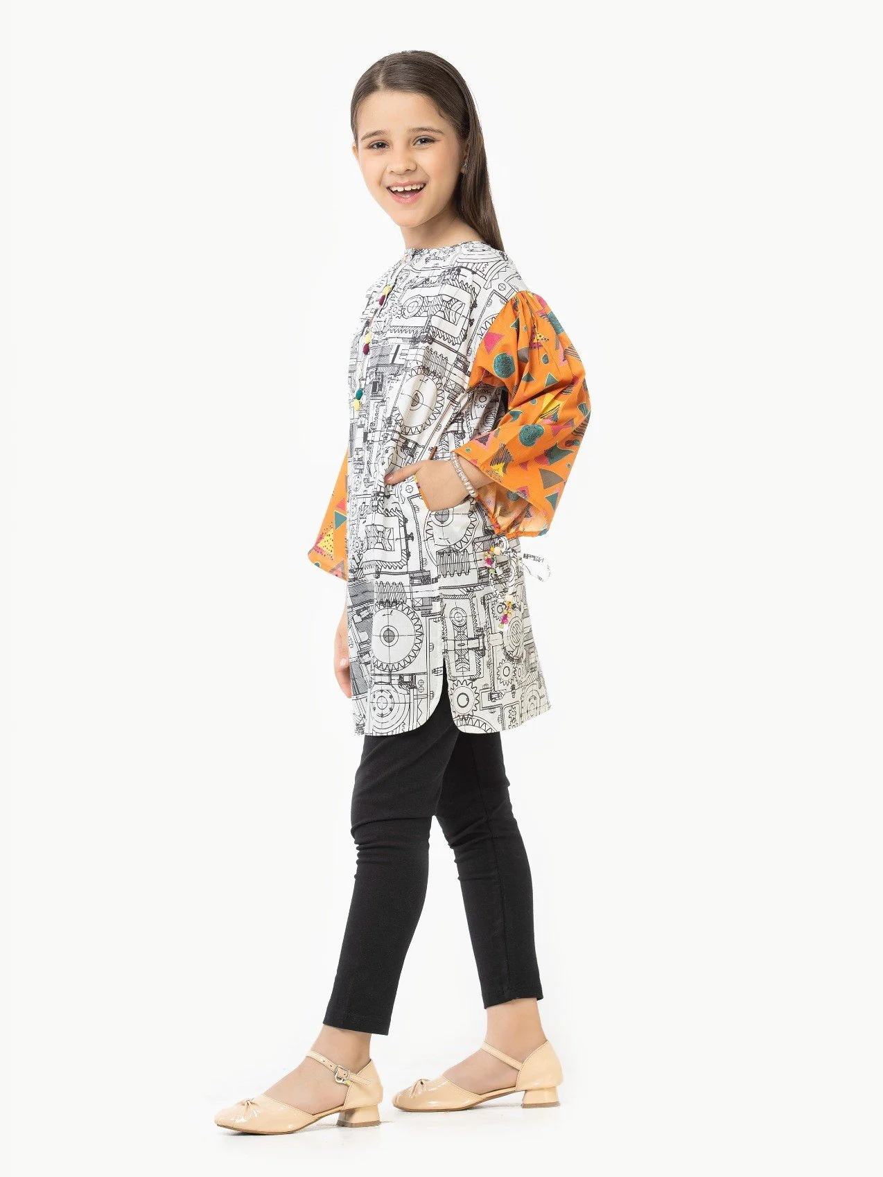 Girl's White & Black Pret - EGTKP22-70305 - Image 3