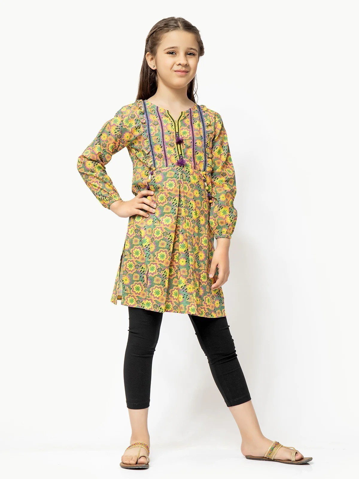 Girl's Green Multi Pret - EGTKP22-70333 - Image 6