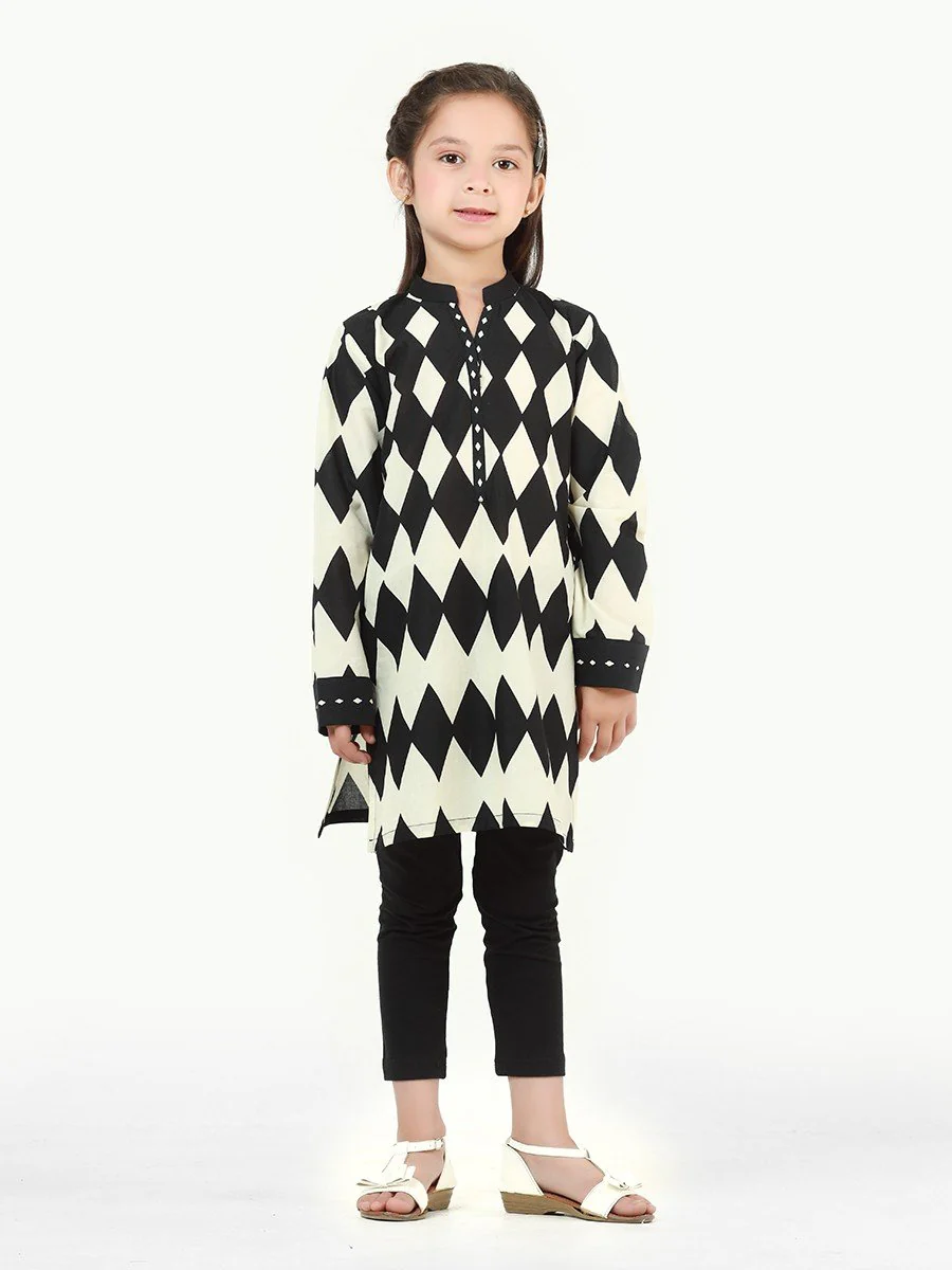 Girl's Cream & Black Pret - EGTKP22-70376