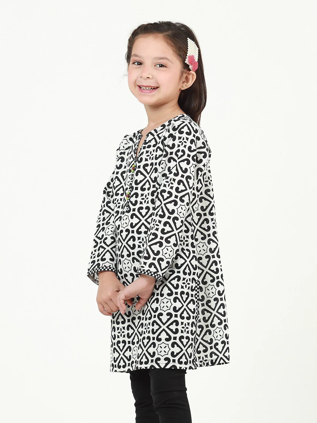 Girls White & Black Pret - EGTKP22-70455 - Image 3