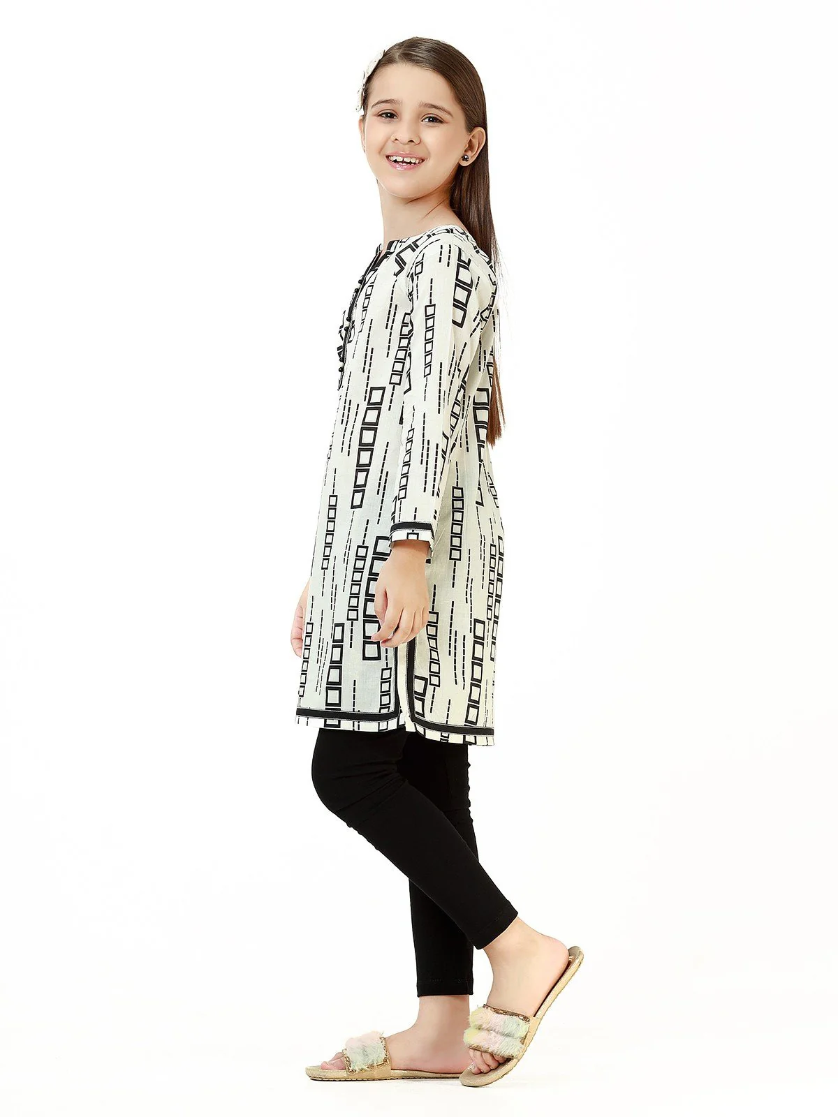 Girl's White & Black Pret - EGTKP22-70464 - Image 2