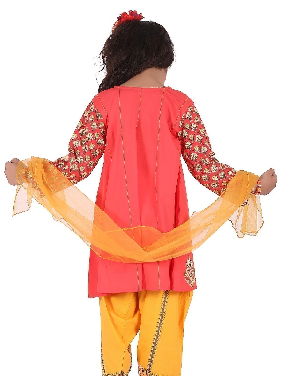 Girl's Coral Pishwas - EGTP20-22131 - Image 3