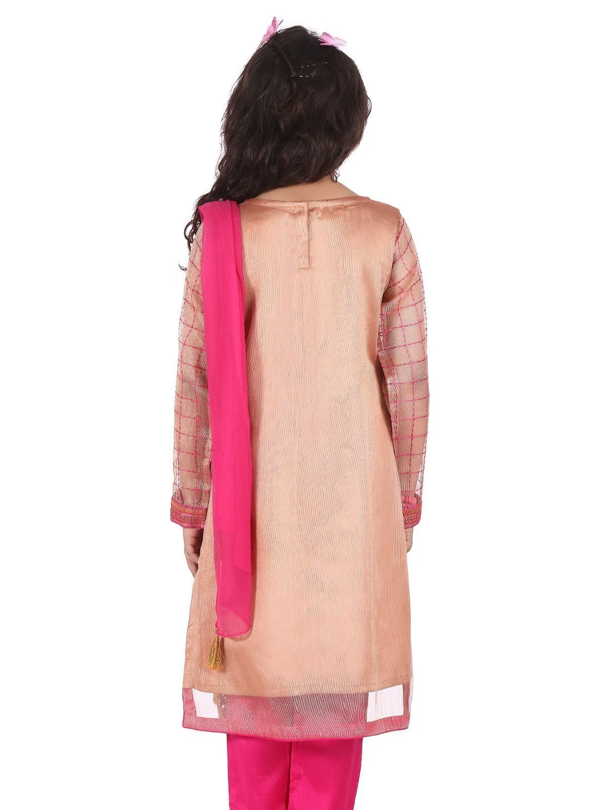 Girl's Golden Brown Pishwas - EGTP20-22152 - Image 3