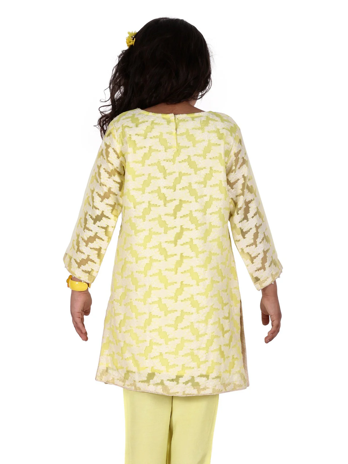 Girl's Lemon Pishwas - EGTP20-22155 - Image 3