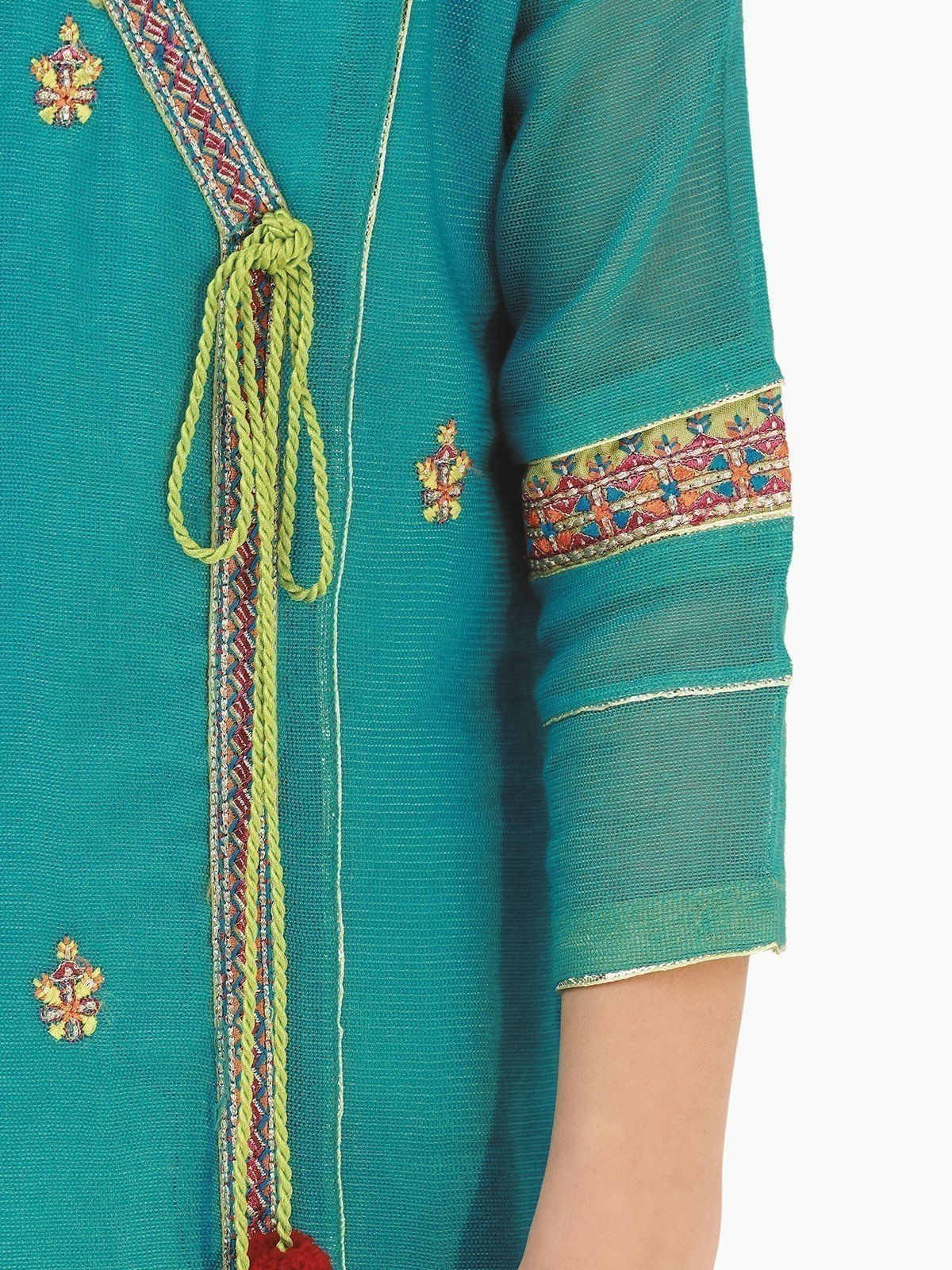 Girl's Bright Blue Pishwas - EGTP20-22157 - Image 7