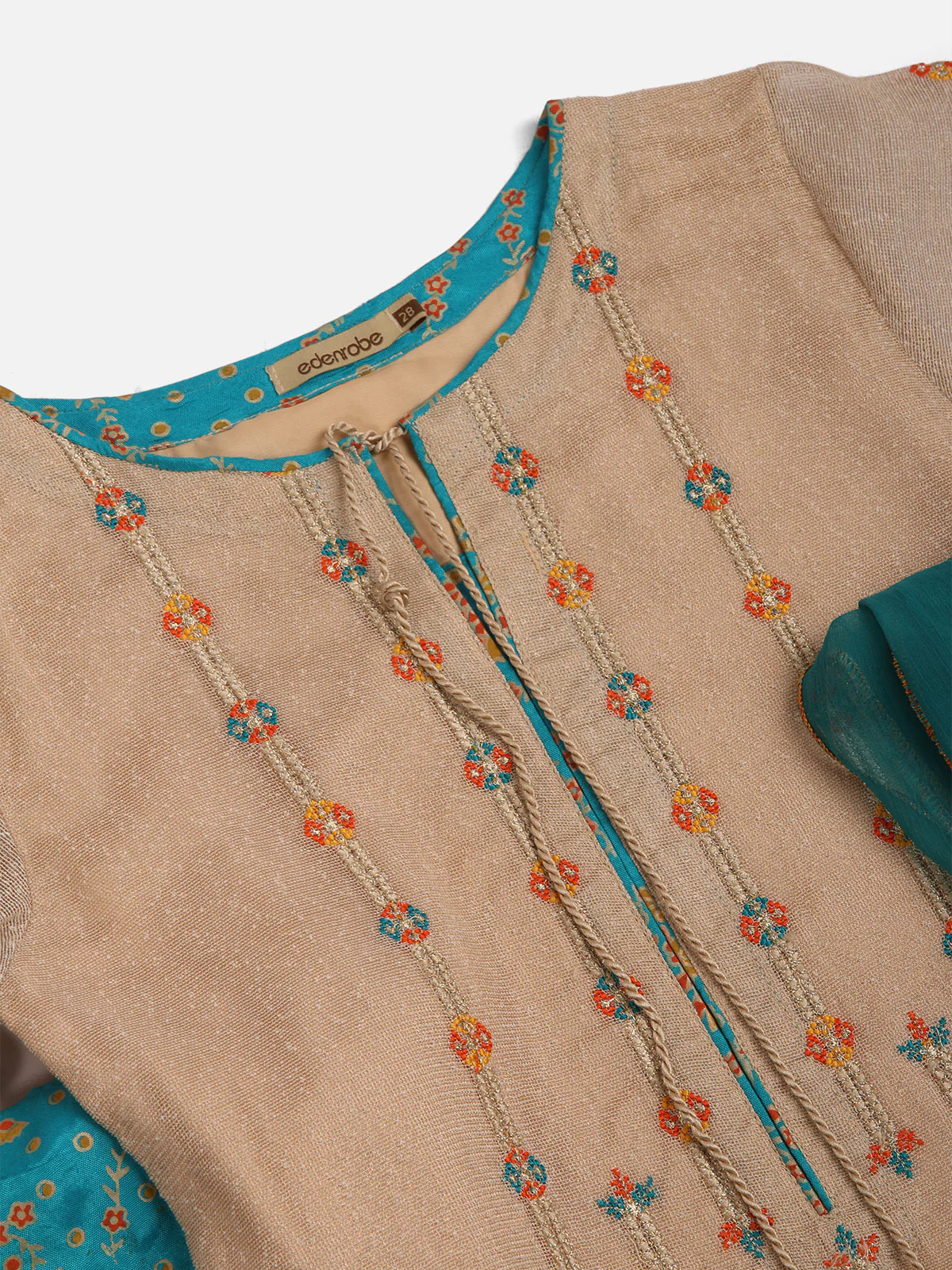 Girl's Beige Pishwas - EGTP20-22162 - Image 3