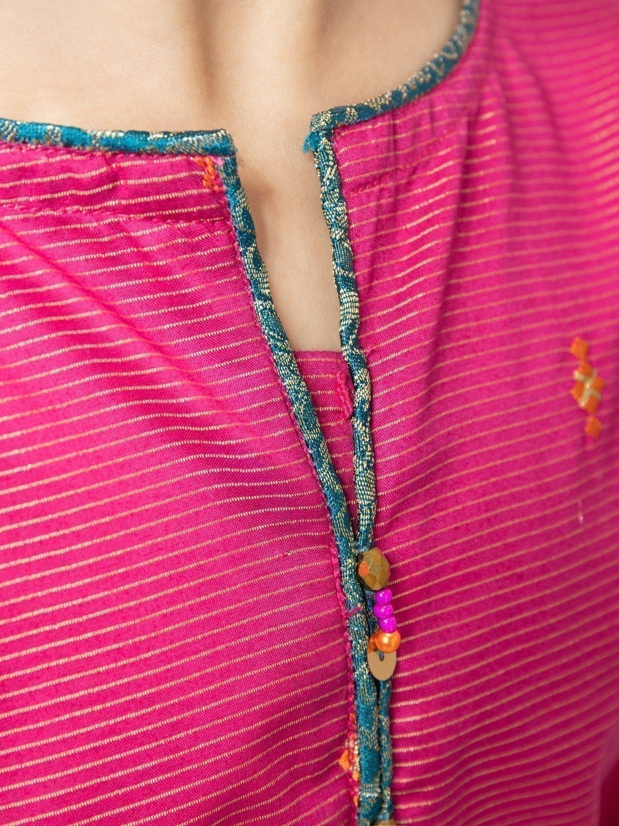 Girl's Pink Pishwas - EGTP21-22173 - Image 3