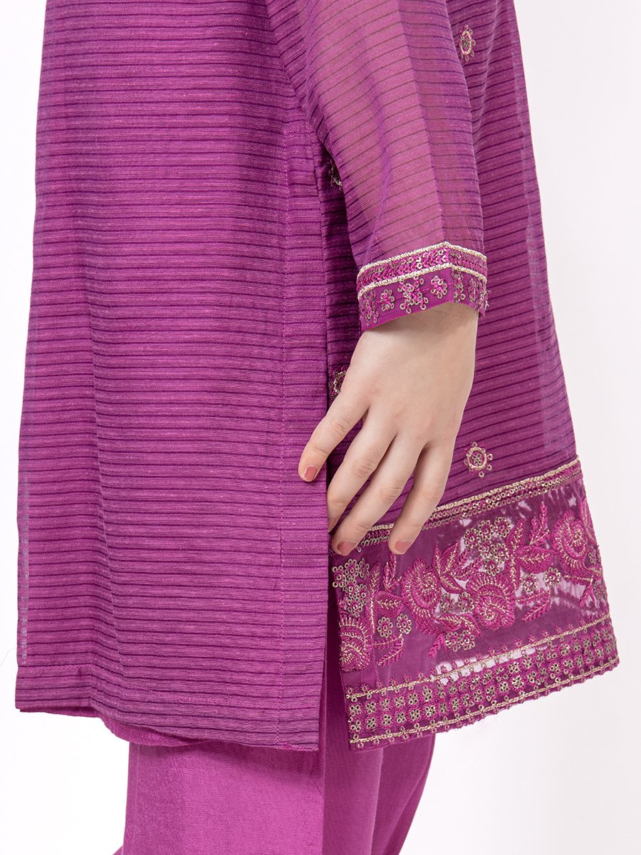 Girl's Magenta Pishwas - EGTP21-22175 - Image 3