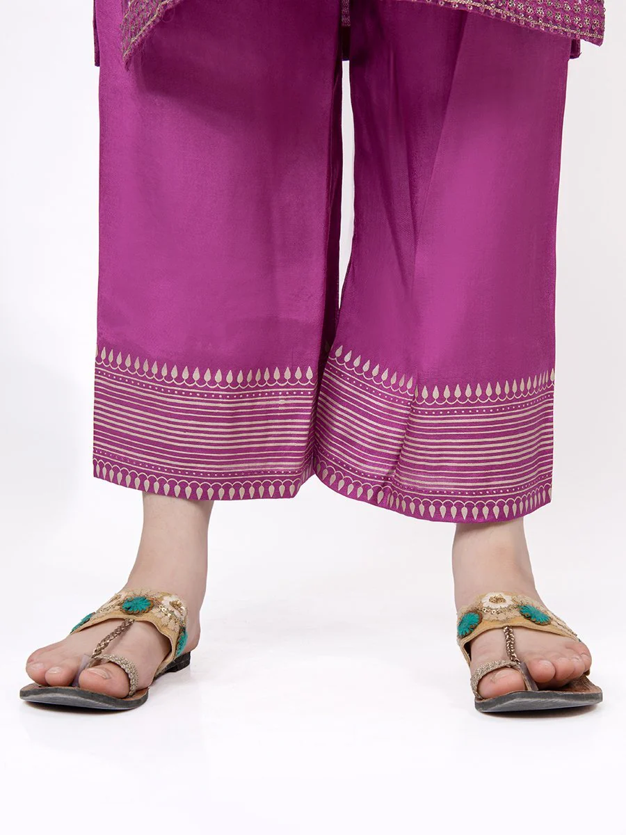 Girl's Magenta Pishwas - EGTP21-22175 - Image 6