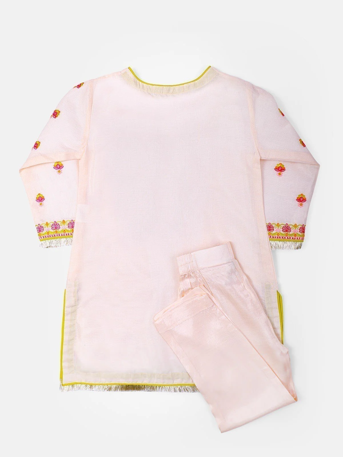 Girl's Cream Pishwas - EGTP21-22177 - Image 3