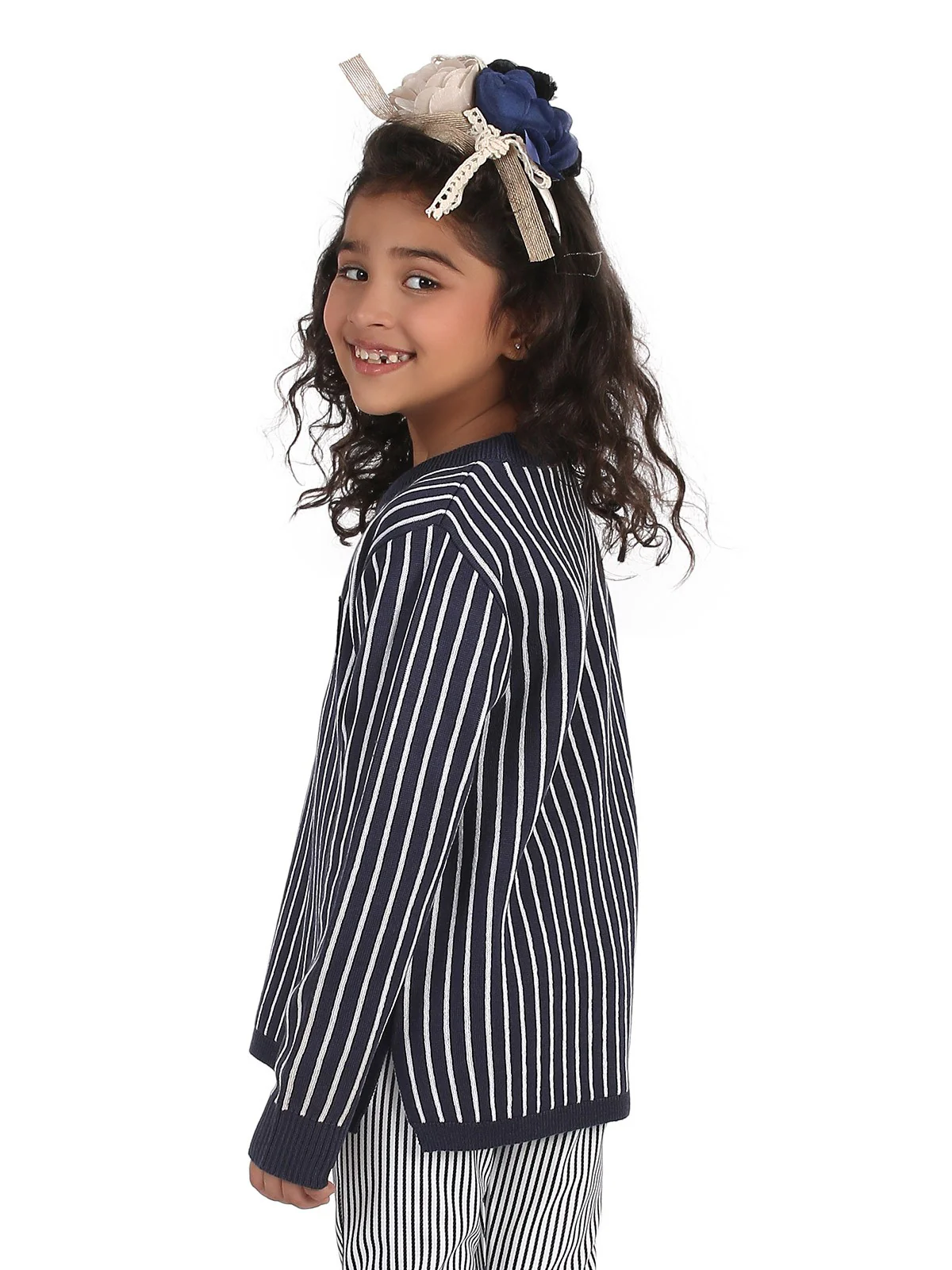 Girl's Navy Blue Sweater - EGTSWT19-006 - Image 2