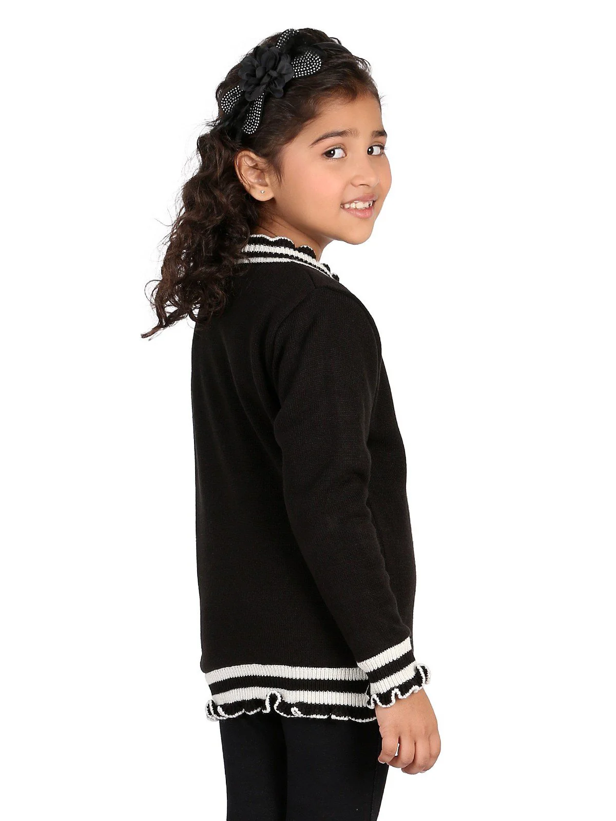 Girl's Black Sweater - EGTSWT19-010 - Image 2