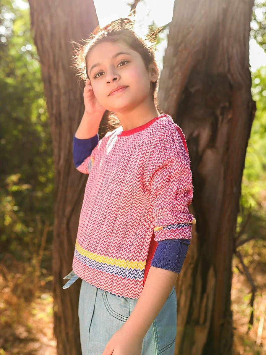 Girl's Pink Sweater - EGTSWT20-001 - Image 3