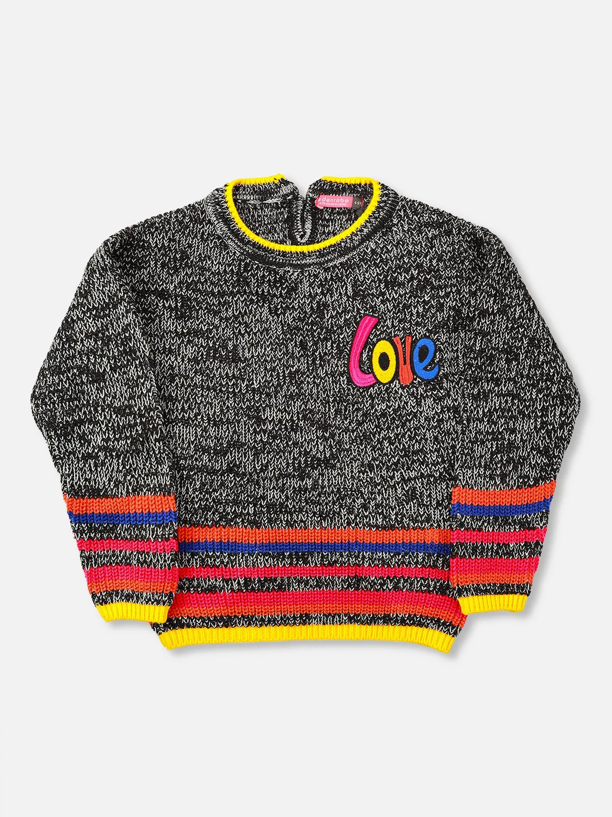 Girl's Charcoal Sweater - EGTSWT21-003 - Image 4