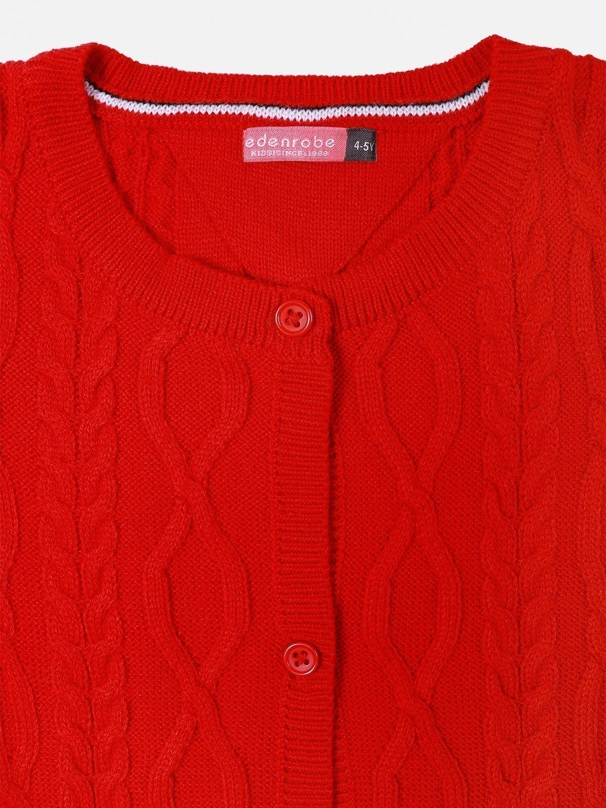 Girl's Bright Red Sweater - EGTSWT21-006 - Image 2